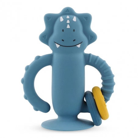 Jouet sensoriel en silicone avec ventouse | Mr. Triceratops - Trixie