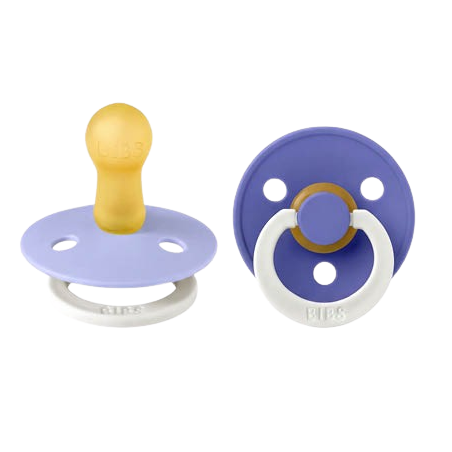 2 Tétines Nuit rondes colour | Hush-Grape - Bibs