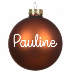 Boule de Noël personnalisée | Chocolat Mat