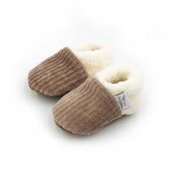 Chaussons velours 2026 | Taupe