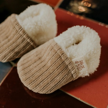 Chaussons velours 2026 | Taupe