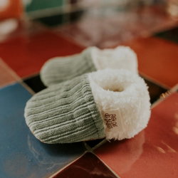 Chaussons velours | Kaki