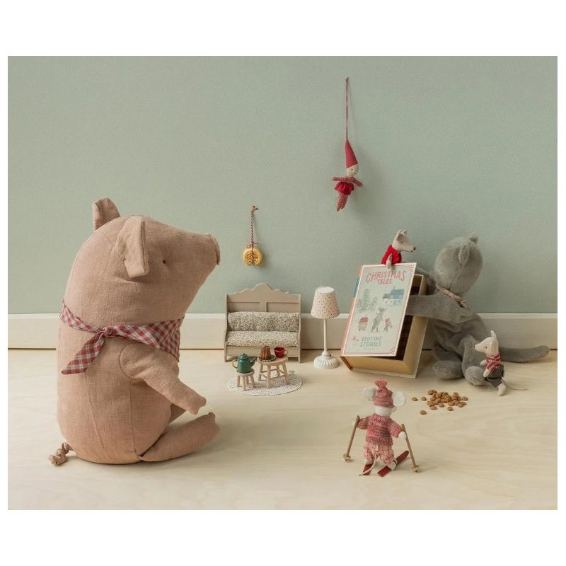Jumeaux souris de Noël | Petite soeur et petit frère dans leur coffret livre