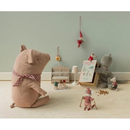 Jumeaux souris de Noël | Petite soeur et petit frère dans leur coffret livre - Maileg