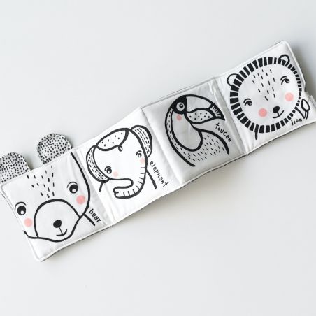 Livre d'éveil en noir et blanc | Jungle - Wee Gallery Livre d'éveil en noir et blanc | Jungle - Wee Gallery