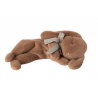 Peluche lapin couché small | Marron