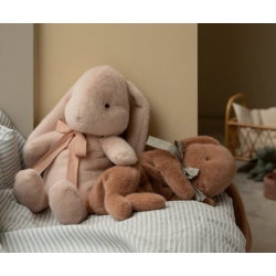Peluche lapin couché small | Marron