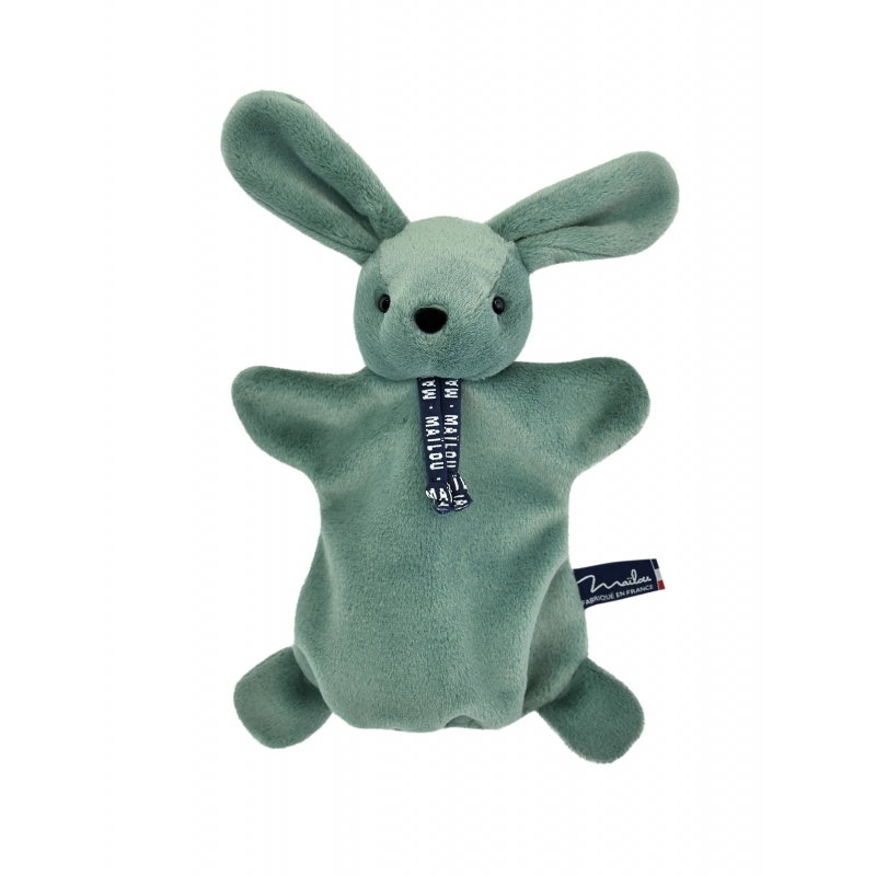 Marionette Lapin Dorlotin | Vert sauge
