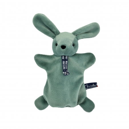 Marionette Lapin Dorlotin | Vert sauge