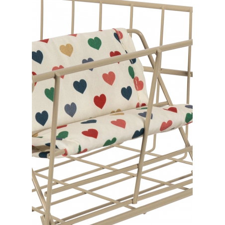Chariot de courses pour poupée | Coeur coloré - Konges Slojd