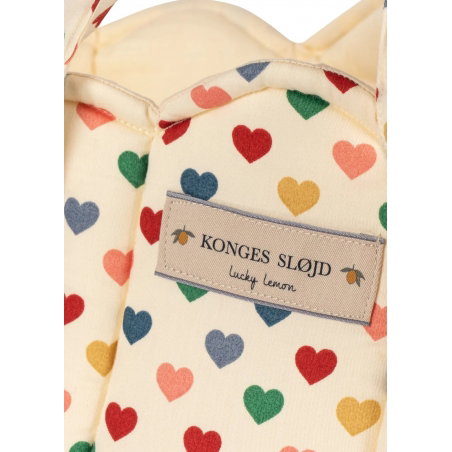 Couffin poupée | Coeur coloré - Konges Slojd