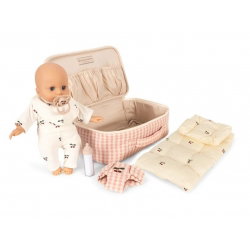 Valise de soin pour poupée | Pink Check