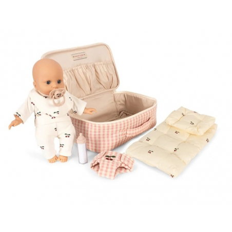 Valise de soin pour poupée | Pink Check - Konges Slojd
