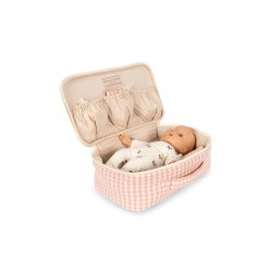 Valise de soin pour poupée | Pink Check