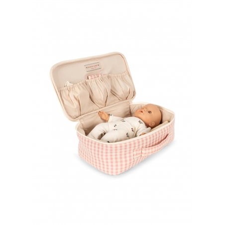 Valise de soin pour poupée | Pink Check - Konges Slojd