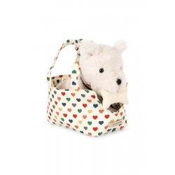 Peluche chien dans son panier | Terry - Konges Slojd