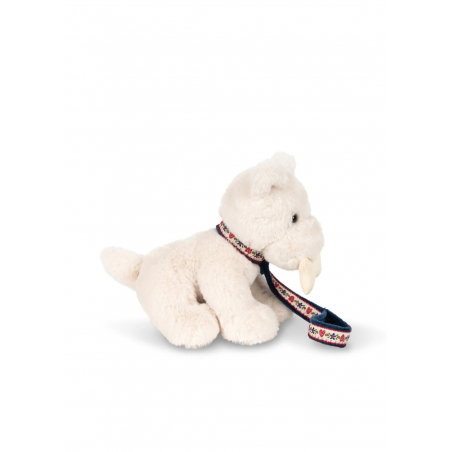 Peluche chien dans son panier | Terry - Konges Slojd