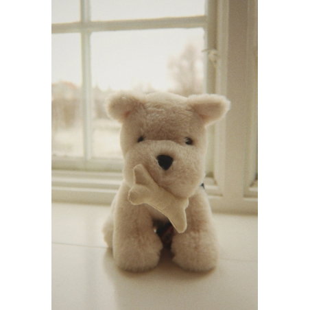 Peluche chien dans son panier | Terry - Konges Slojd