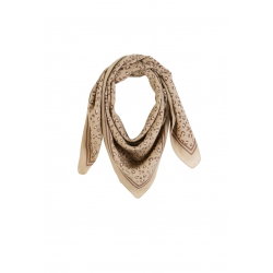 Foulard en laine | Léopard beige