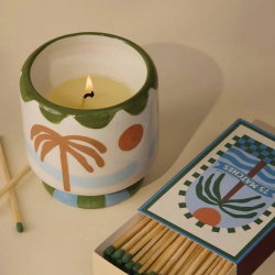 Bougie céramique 1 mèche palm tree | Lush palms