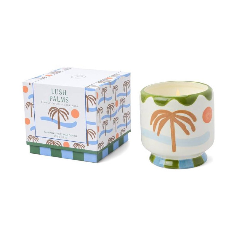 Bougie céramique 1 mèche palm tree | Lush palms