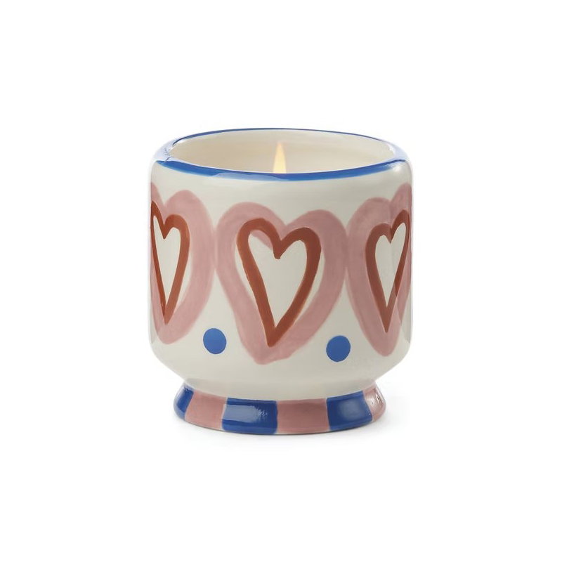 Bougie céramique 1 mèche hearts | Rosewood vanilla