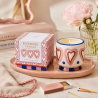 Bougie céramique 1 mèche hearts | Rosewood vanilla