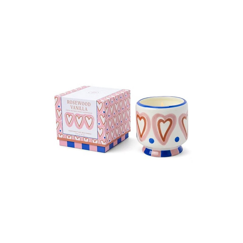 Bougie céramique 1 mèche hearts | Rosewood vanilla