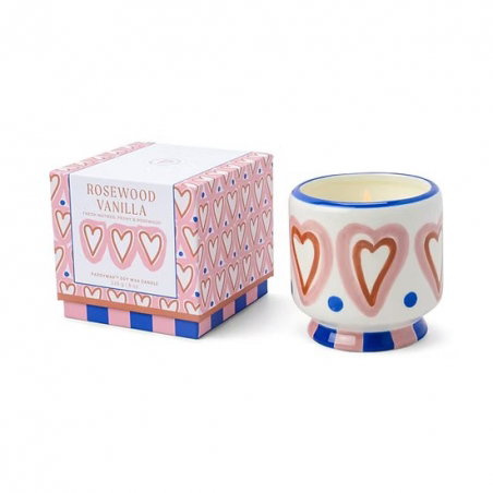 Bougie céramique 1 mèche hearts | Rosewood vanilla