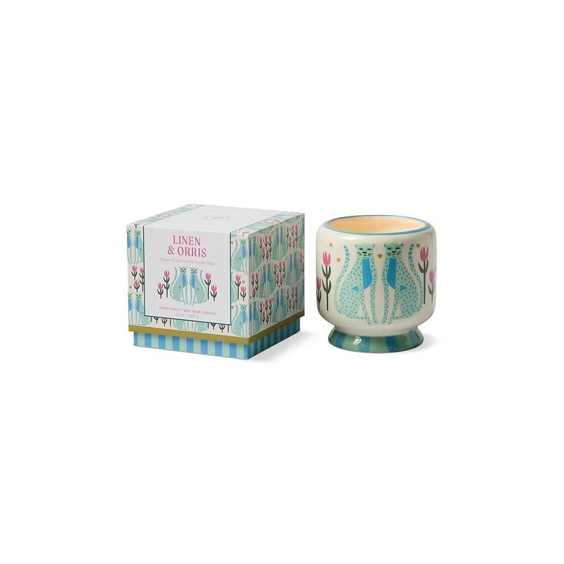 Bougie céramique 1 mèche Blue cheetahs | Linen & Orris