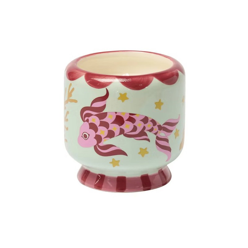 Bougie céramique 1 mèche Koi fish | Ocean tide