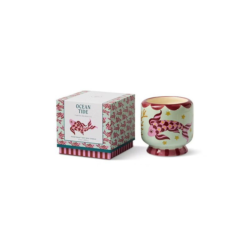 Bougie céramique 1 mèche Koi fish | Ocean tide