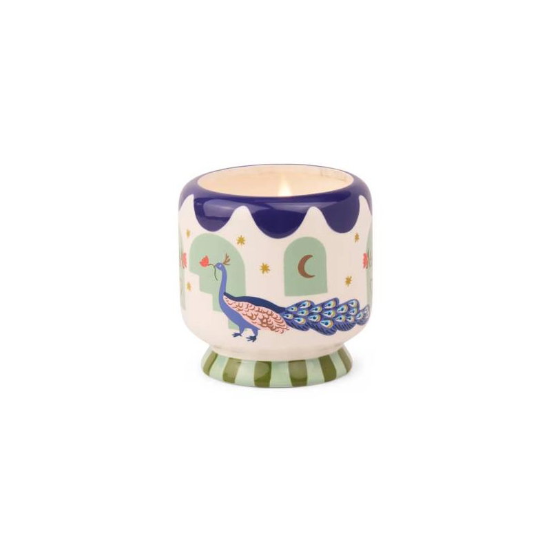 Bougie céramique 1 mèche Peacock | Misted lime