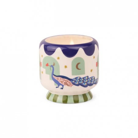 Bougie céramique 1 mèche Peacock | Misted lime - Paddywax