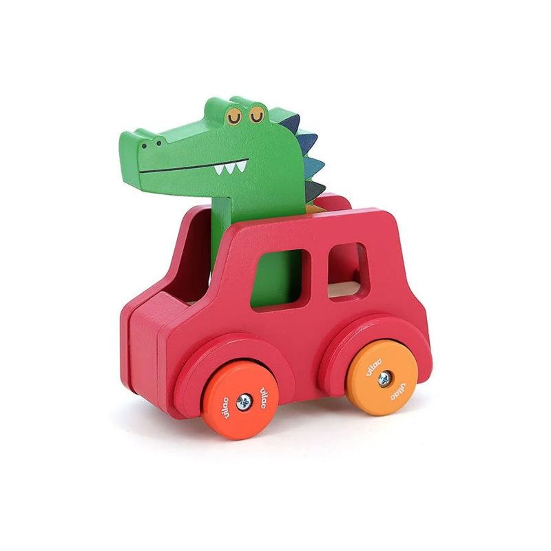 Jeu d’éveil en bois | Le crocodile