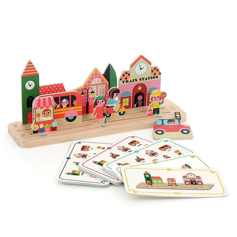 Jeu de logique en bois, Build it La ville