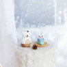 Jouet d'éveil en bois | Ours blanc
