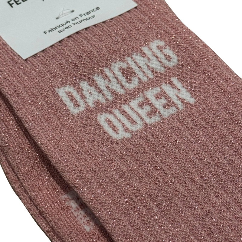 Chaussettes Paillettes Rose | Dancing Queen