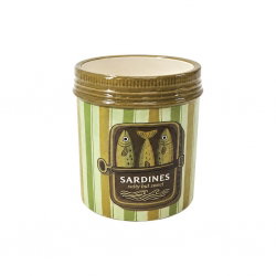 Cache-pot sardines pm | Rayure vert - Opjet