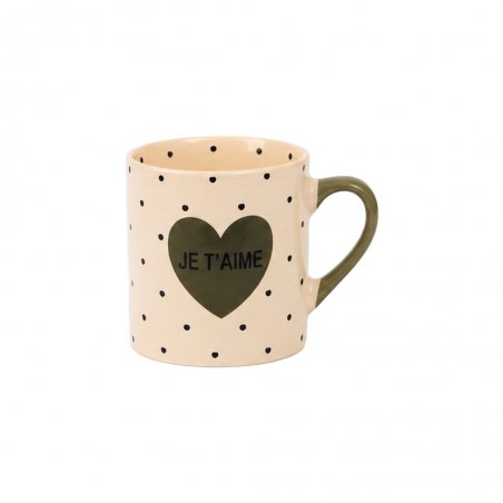 Tasse expresso Je t'aime | Vert - Opjet