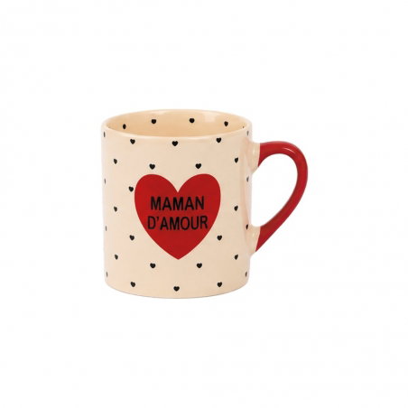 Tasse expresso Maman d'amour | Rouge - Opjet