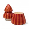 Bougie céramique sapin red/coral | Spiced apple