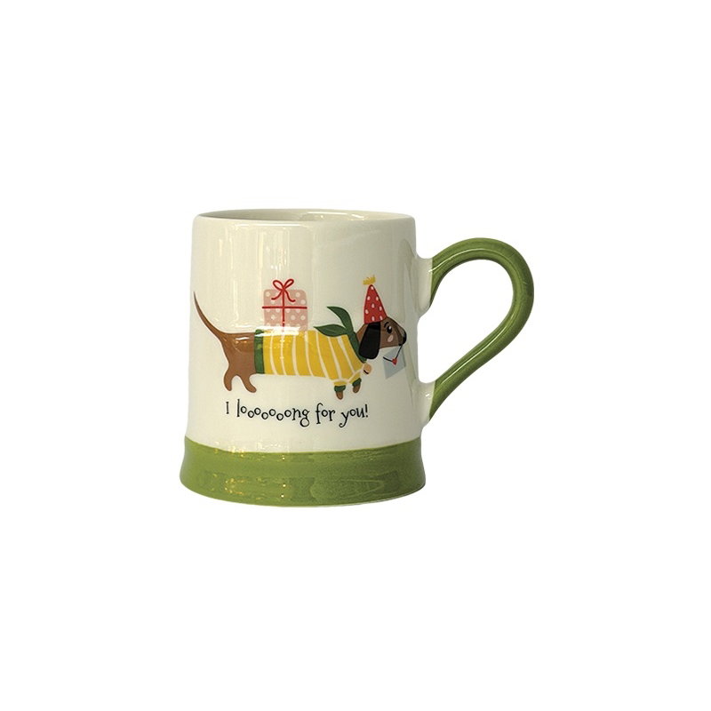 Mug de Noël teckel | Vert