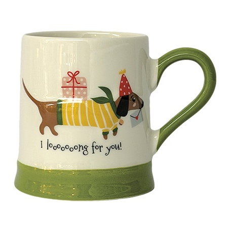 Mug de Noël teckel | Vert - Opjet