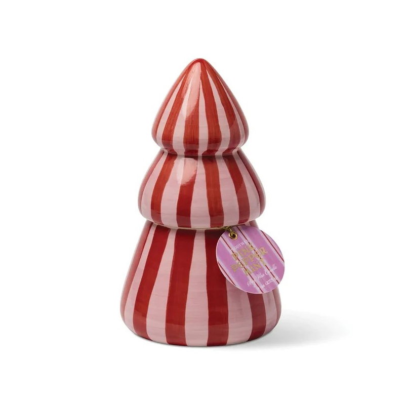 Bougie céramique sapin Red/pink | Pink peppermint