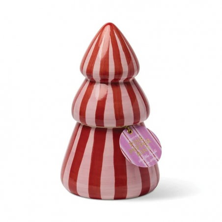 Bougie céramique sapin Red/pink | Pink peppermint - Paddywax