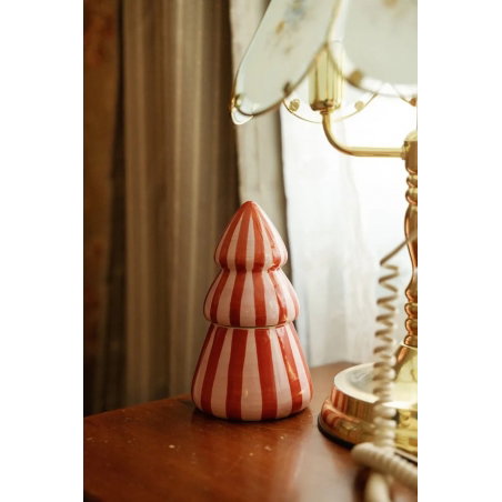 Bougie céramique sapin Red/pink | Pink peppermint - Paddywax