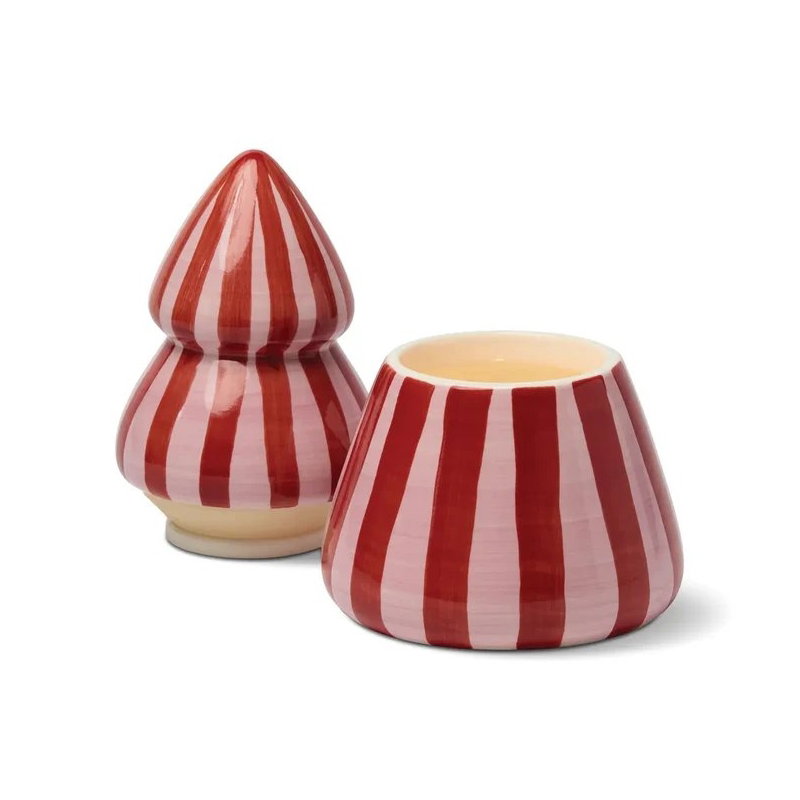 Bougie céramique sapin Red/pink | Pink peppermint