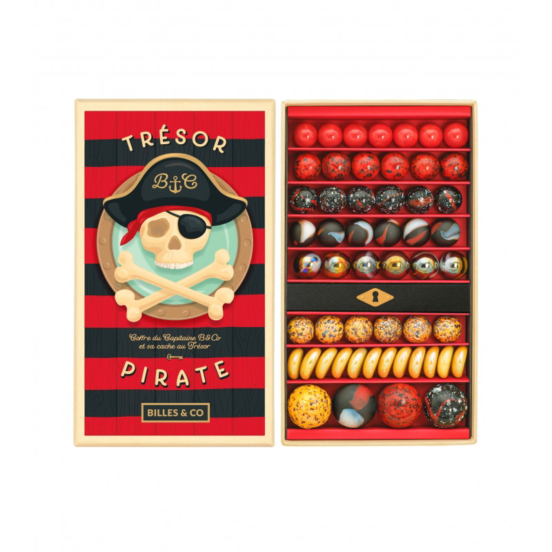 Boite de 80 billes | Trésor Pirate
