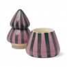 Bougie céramique sapin Pink/green | Cinnamon & clove